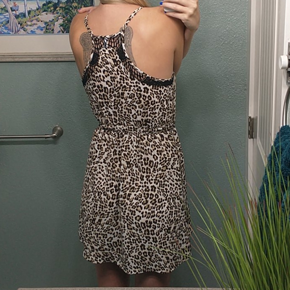 Cheetah Print Razor Back Dress - Picture 2 of 7
